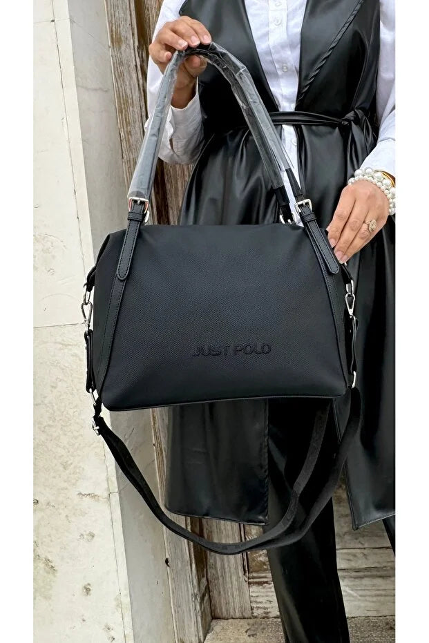 Just Polo Justpolo Women's Oversized Shoulder Bag with Adjustable Long Strap with gift