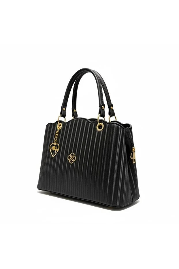 Soft Textured Everyday Women's Shoulder and Handbag - 2 Compartments