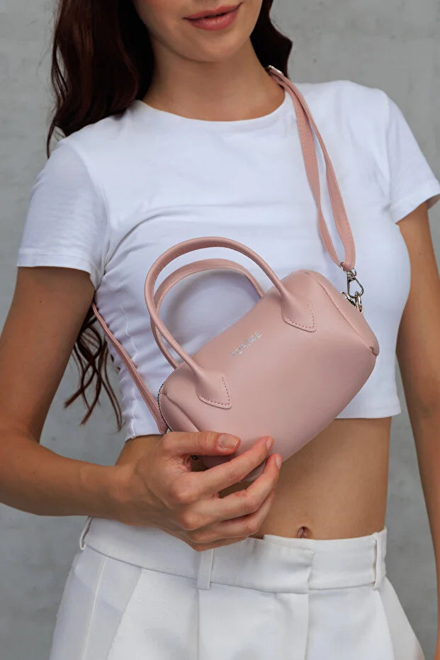 Women's White Hand and Shoulder Bag Soft Texture Zipper Mini Stylish Long Strap Bag with beautiful gift