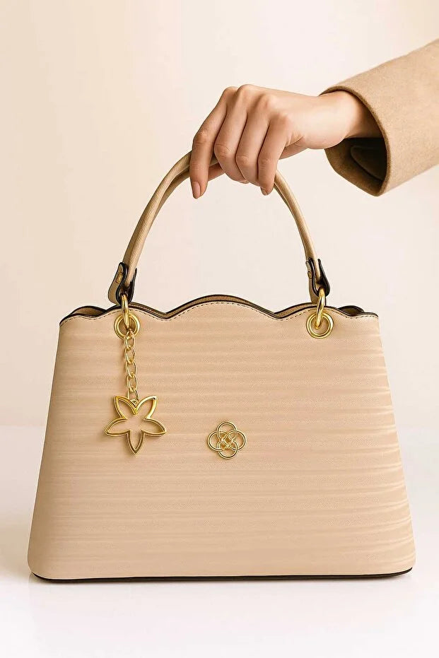 Soft Textured Everyday Women's Shoulder and Handbag - 2 Compartments