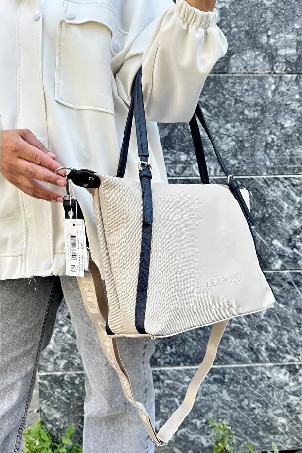 Just Polo Justpolo Women's Oversized Shoulder Bag with Adjustable Long Strap with gift