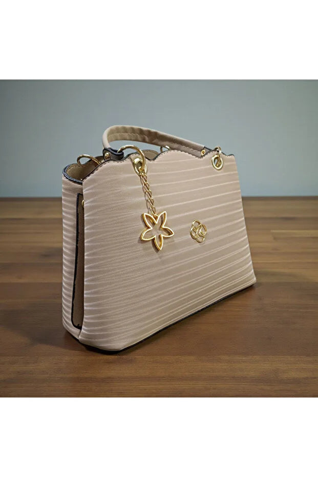 Soft Textured Everyday Women's Shoulder and Handbag - 2 Compartments